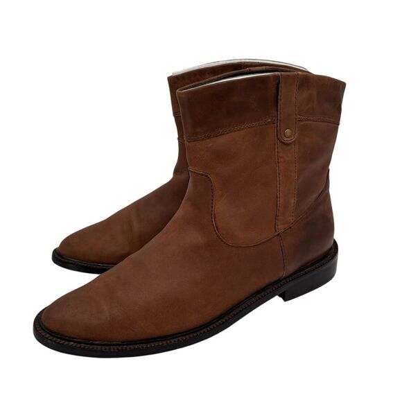 Eddie Bauer Women's Mid Calf Pull On Leather Upper Boots - Picture 4 of 11